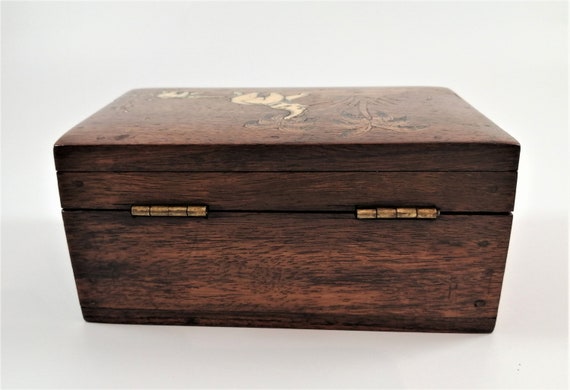 Antique rosewood jewellery box, mid 19th century. - image 4