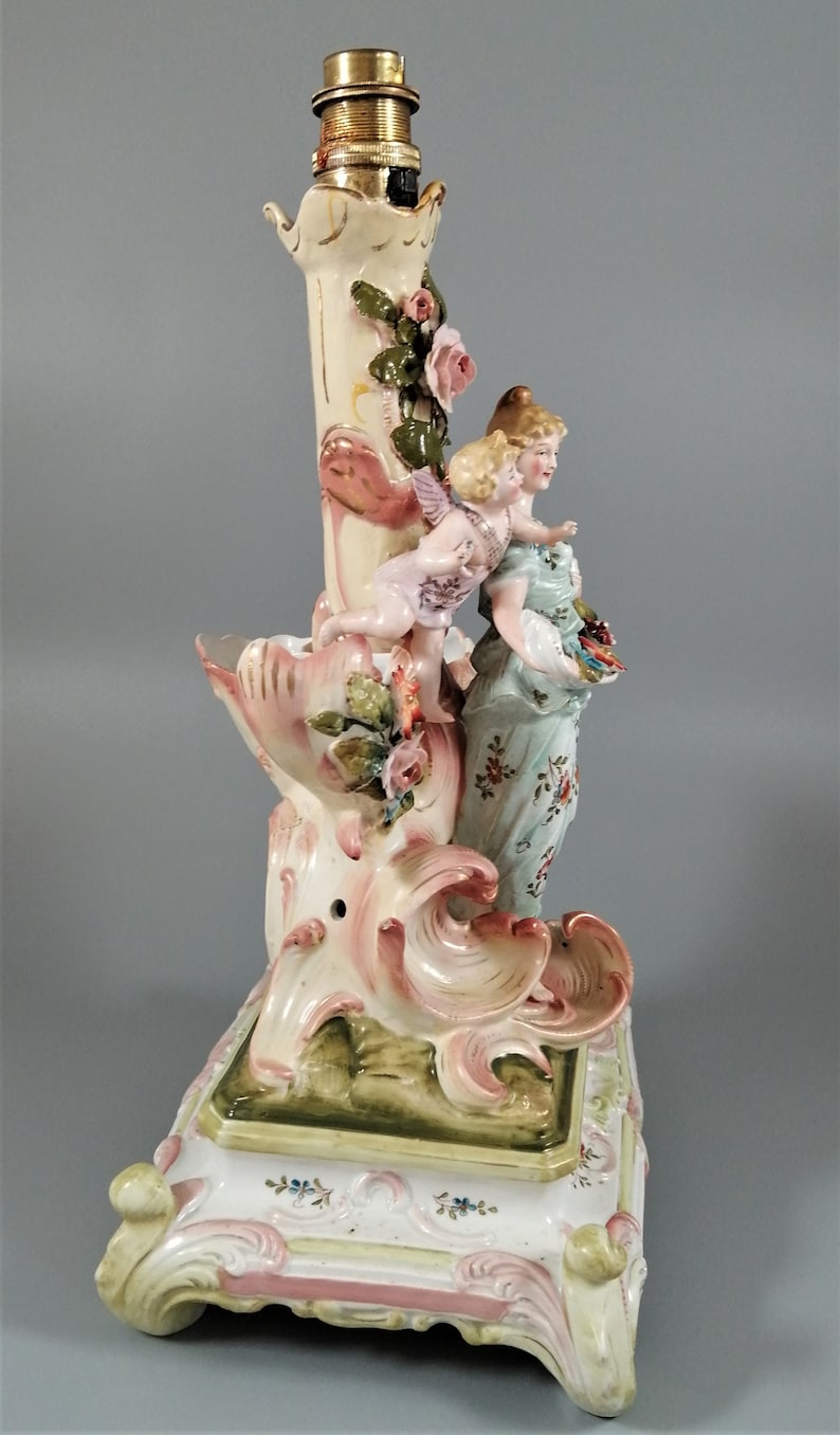 Antique Porcelain Figural Lamp With CherubsСonta & Boehme Etsy
