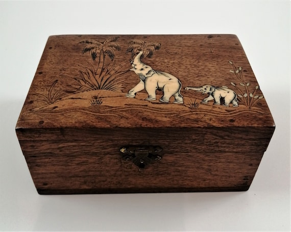 Antique rosewood jewellery box, mid 19th century. - image 1