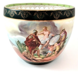 Rare Bowl with Classical Scenes by ROYAL VIENNA, c. 1790