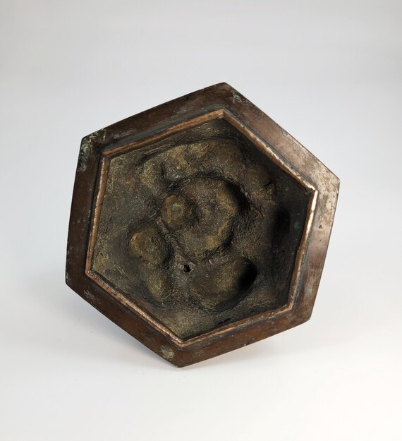 中国のアンティーク青銅香炉、芙蓉獅子、19世紀清 - Etsy 日本