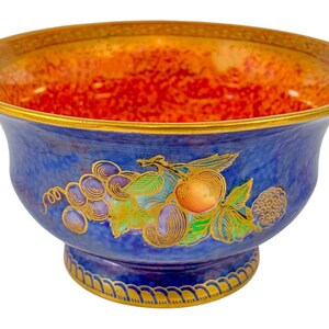 Blue Fruit lustre bowl ,Wedgwood ,designed by Daisy Makeig-Jones circa 1929