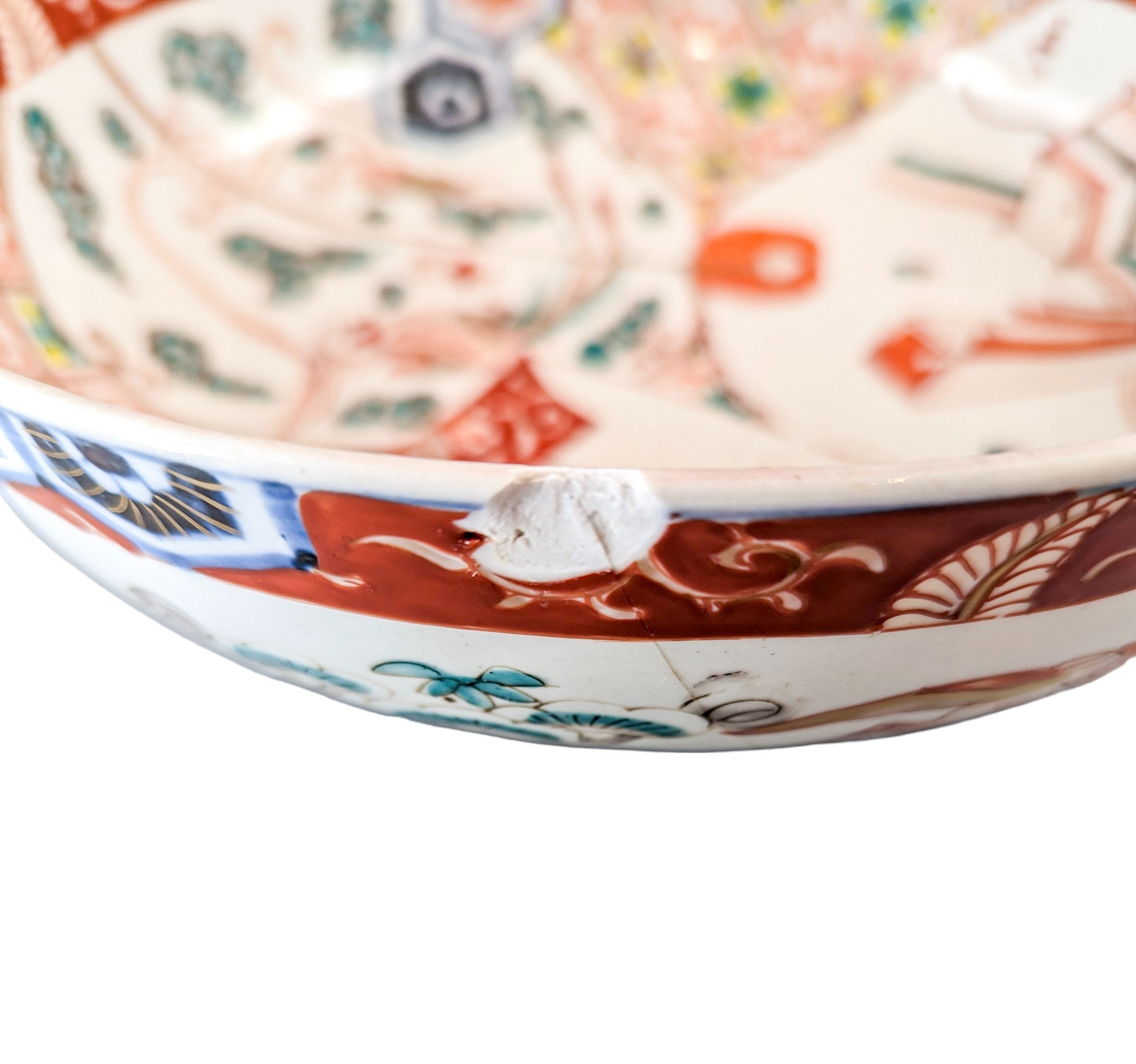 珍しい模様のアンティークな日本の伊万里焼のボウル。 - Etsy 日本