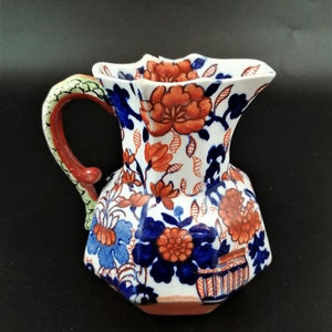 Mason&#39;s Patent Ironstone China &#39;Japan Basket&#39; Hydra Jug c1830
