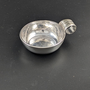 Antique French Silver Tastevin, 18th Century Form, .950 Minerva Mark, Museum Quality