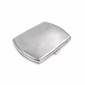 Antique Art Deco gilt sterling silver lady&#39;s cigarette case or card case