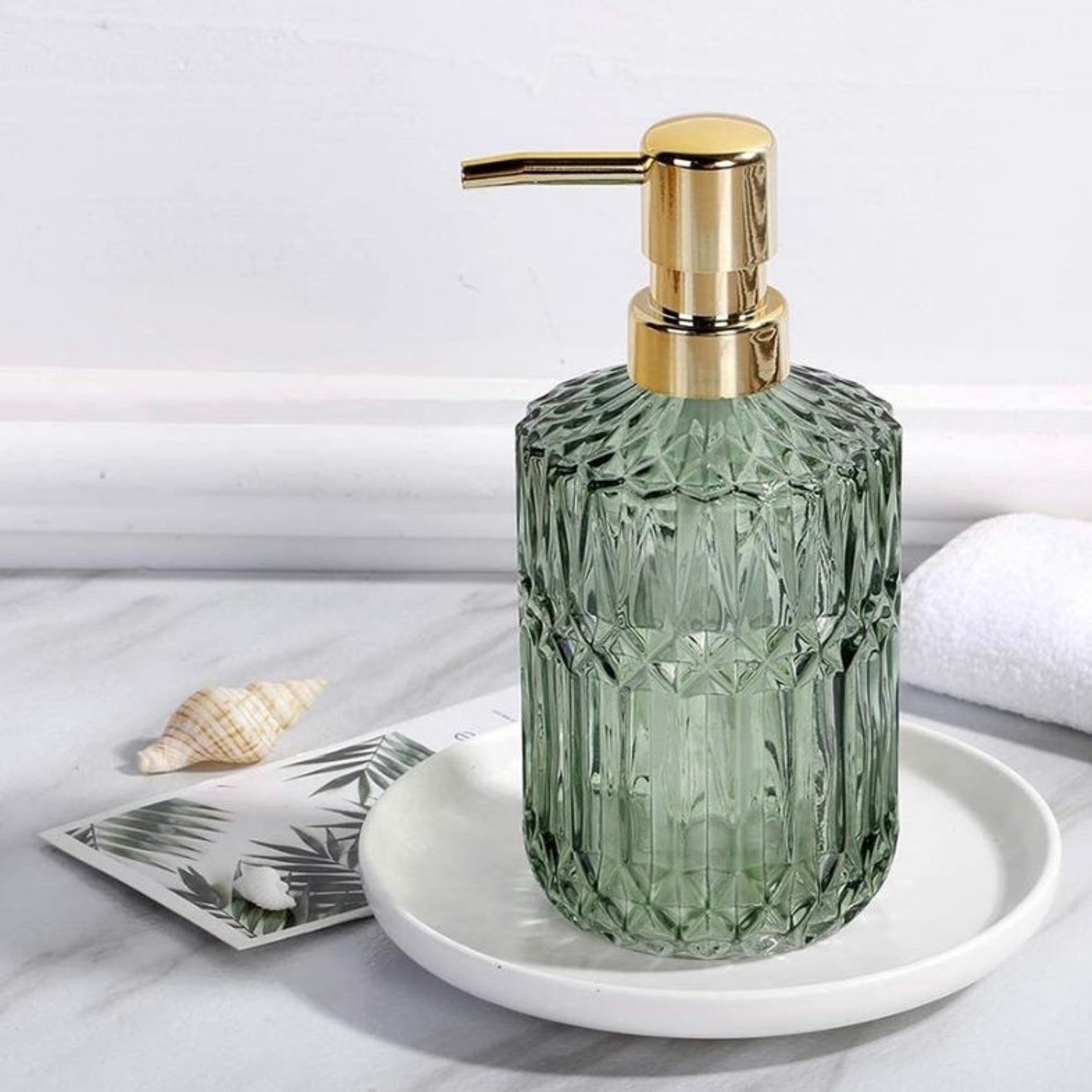 Art Deco Soap Dispenser Etsy UK