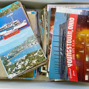 Vintage Gemischtes Sortiment von USA Postkarten