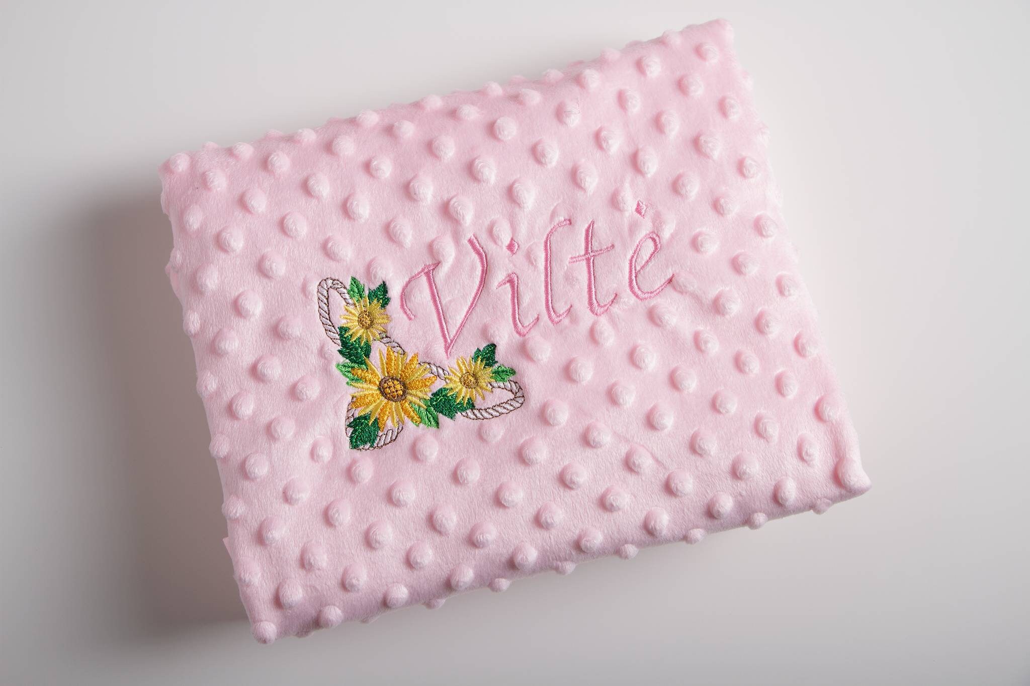 Personalised Pink or Blue Baby blanket Etsy