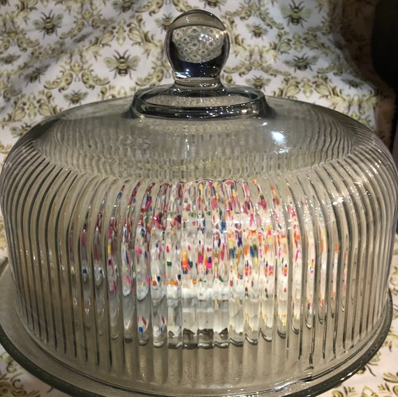 Anchor hocking cake plate sale
