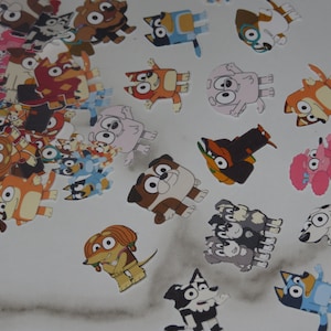 Blue Dog Confetti -  cartoon character- Birthday Confetti - Party Décor- Table Decoration- Celebration - Assorted  - Birthday Décor