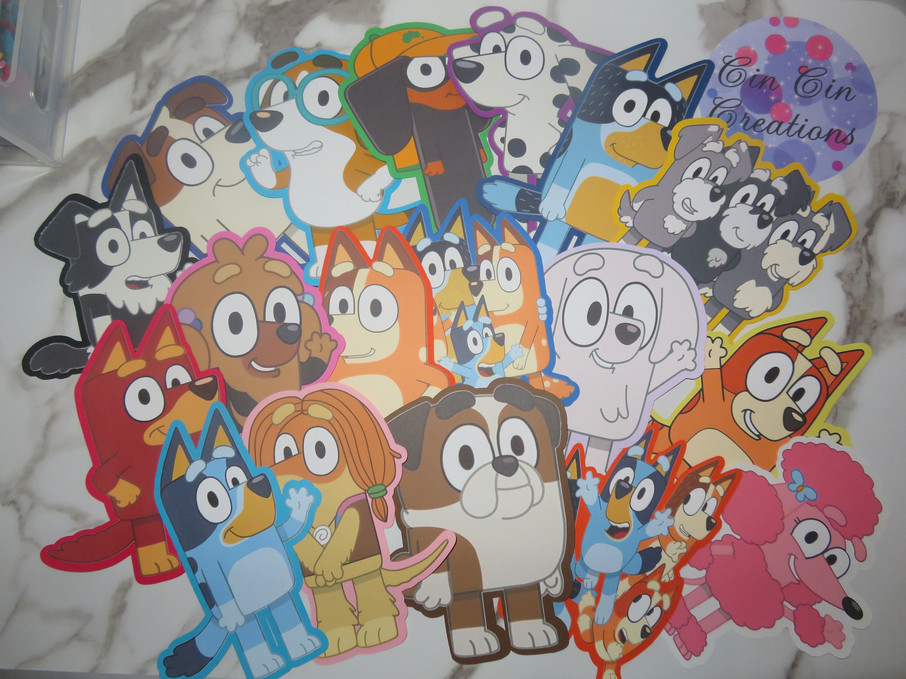 Bluey & Friends Cardstock Cutouts