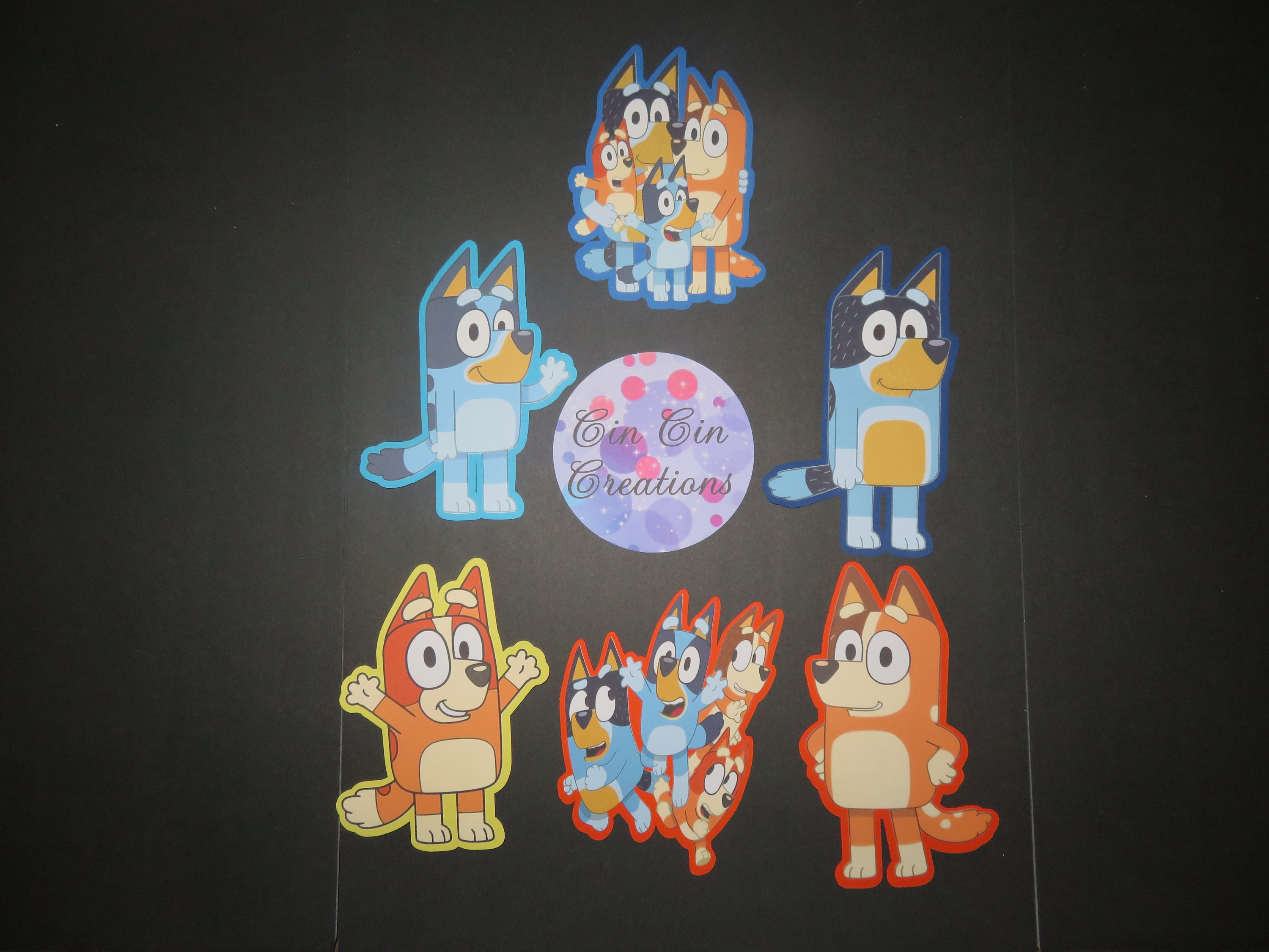 Cardstock Bluey Characters