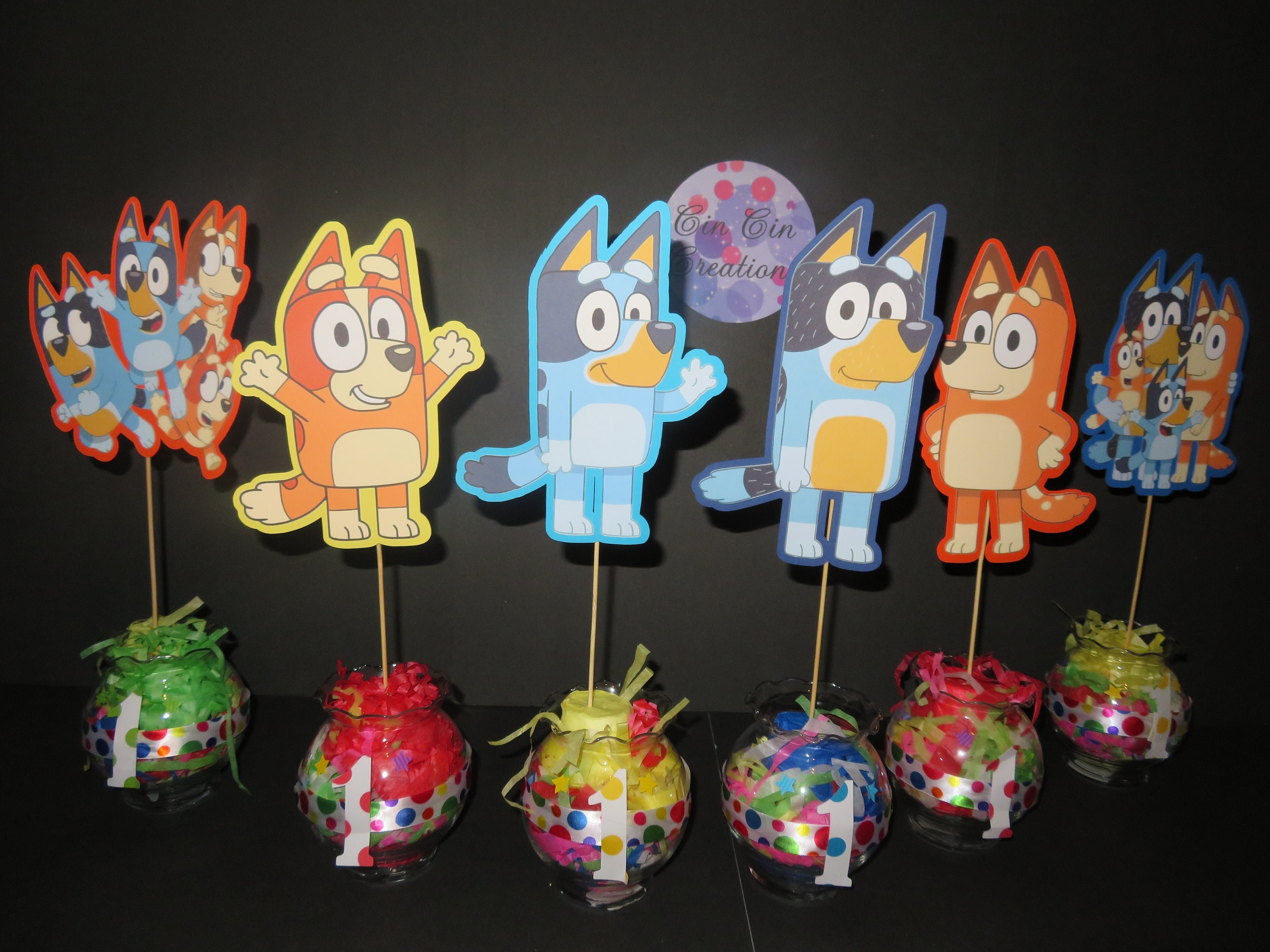 Cardstock Bluey Characters