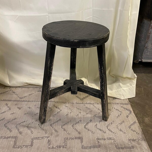 Black Stool - Etsy