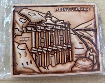 Handmade Jordan Ceramic Fridge Magnet | Jordan Travel | Souvenir | Made in Jordan | Petra Fridge Magnet | Gift