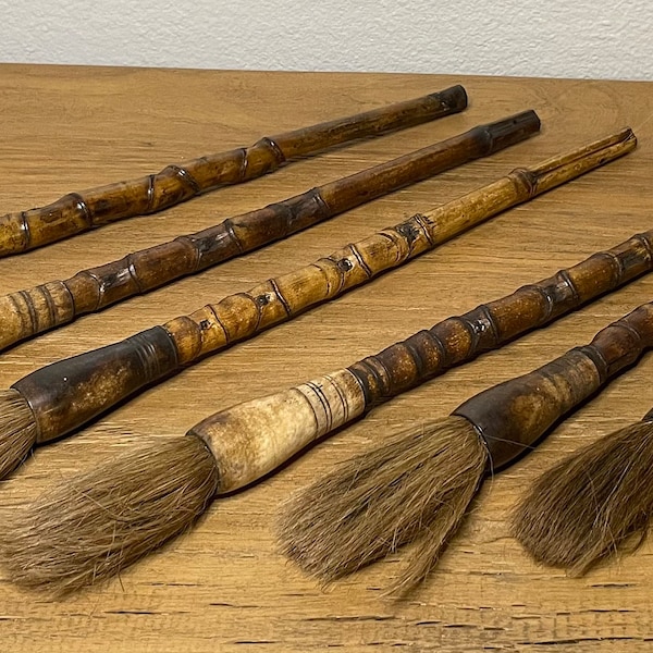 Brown Arhat Bamboo Calligraphy Brush