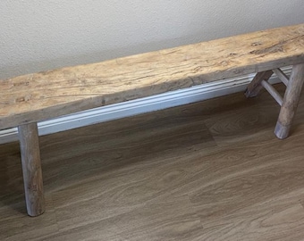 Antique Rustic Vintage Bench ( Handmade ) Size and Finish Vary