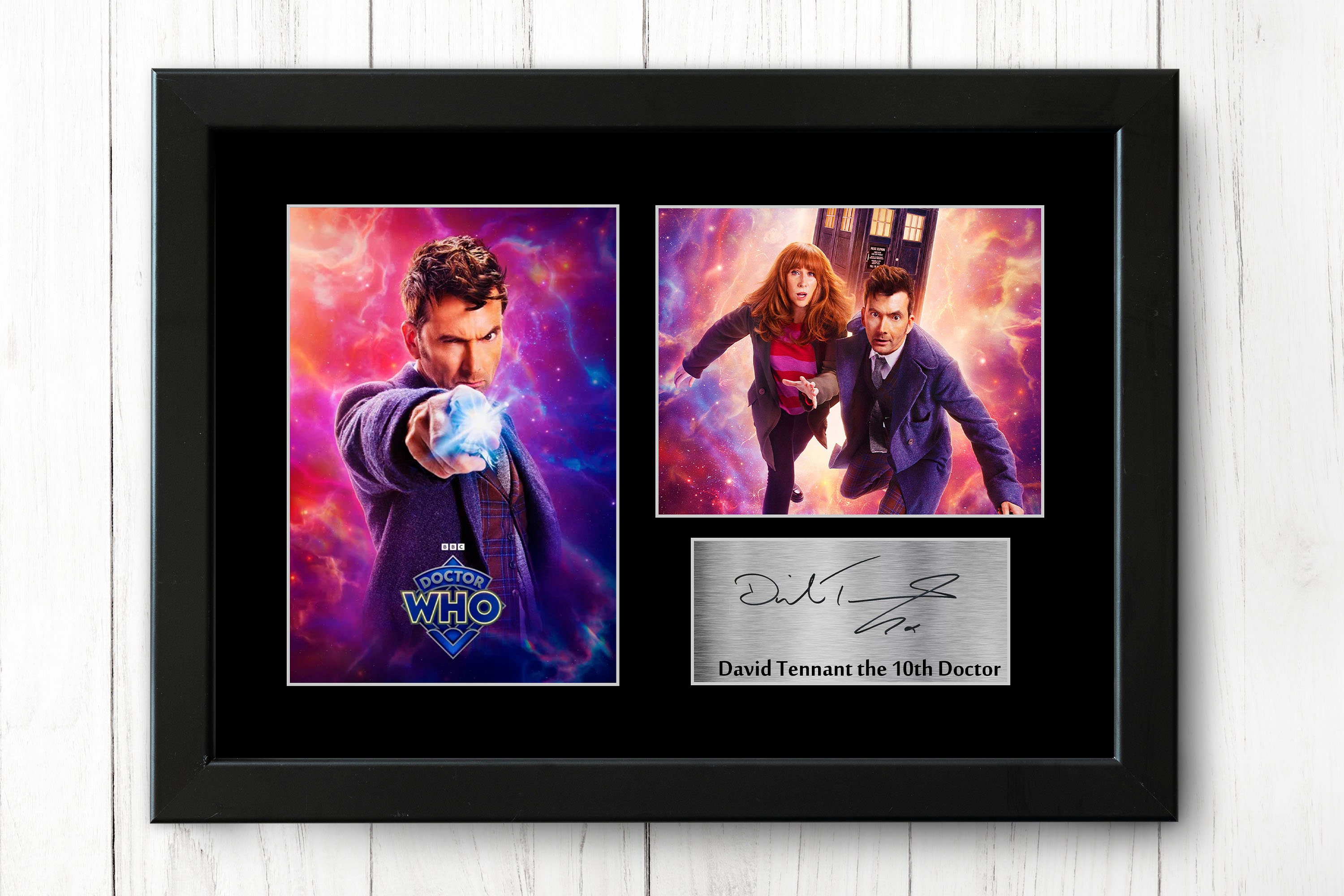 David Tennant Signed Doctor Who Print | Framed A4 Autograph - Etsy UK