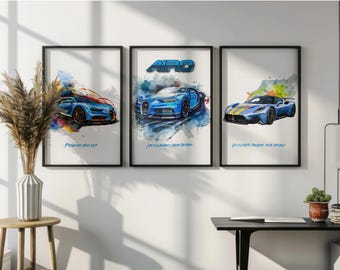 Physical Prints of Any Artwork in My Shop – Personalized gifts Superhero, Disney & More | Set of 1, 3, or 5 Prints | Wall Decor