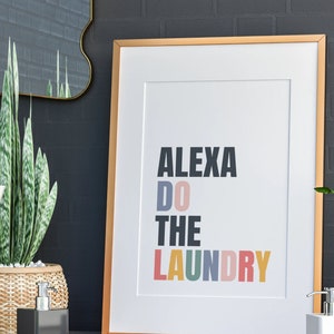 Funny Laundry Room Sign - "The Laundry Is Looking At Me Dirty Again" Desk Decor