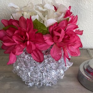 Very chic handmade vase! Great for any room to had a bit of glam too.