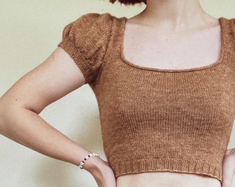 The Fantasia Blouse Knitting Pattern (Size Inclusive)