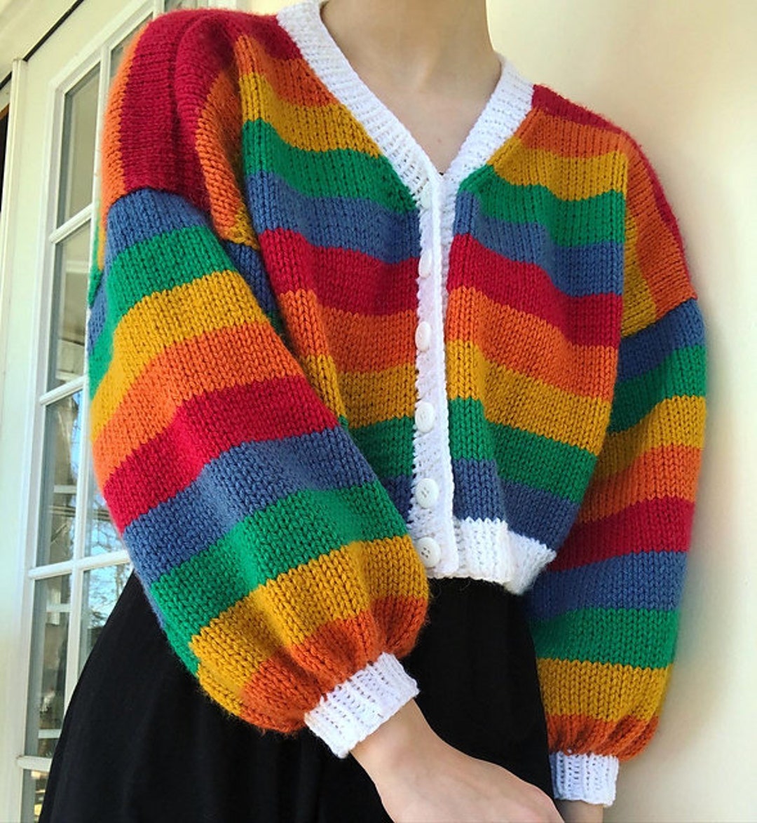Wool Knit Hooded Cardigan Jacket - Carnival