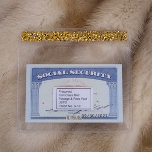 Bling Covid 19 vaccination record card holder
