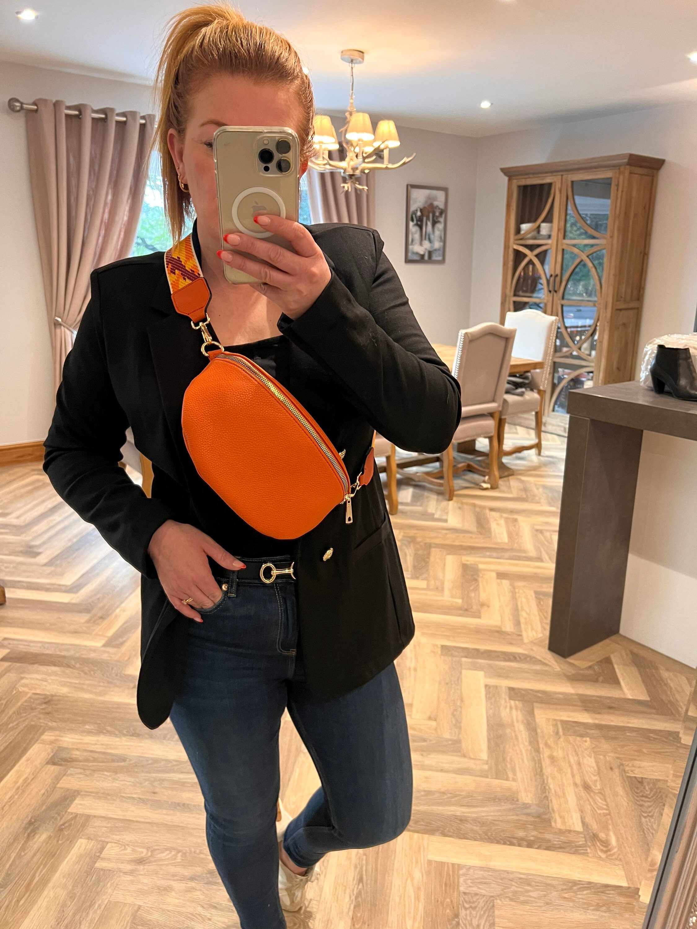 Orange Bum Bag Etsy UK