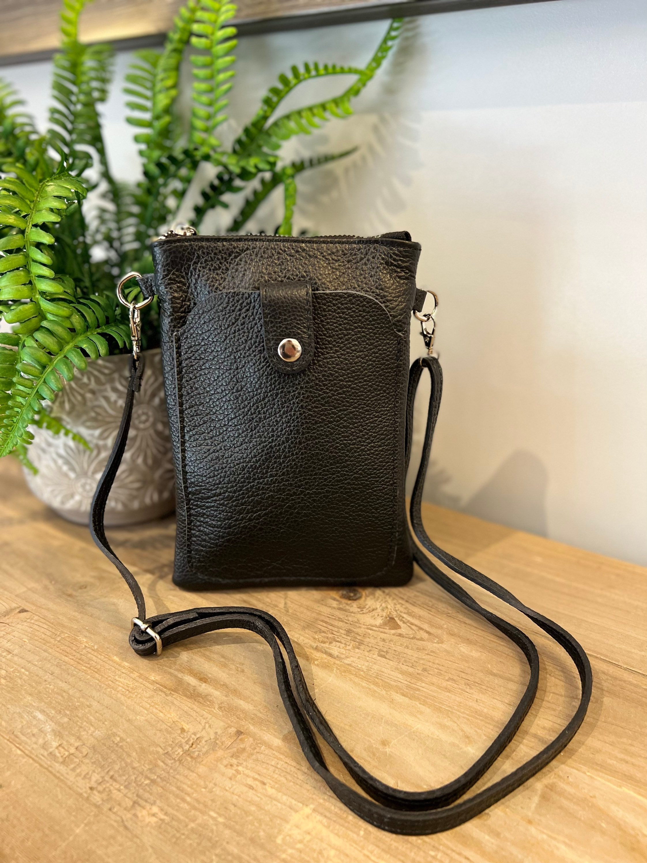 Leather Phone Bag Ladies Phone Pouch Mini Crossbody Phone Etsy UK