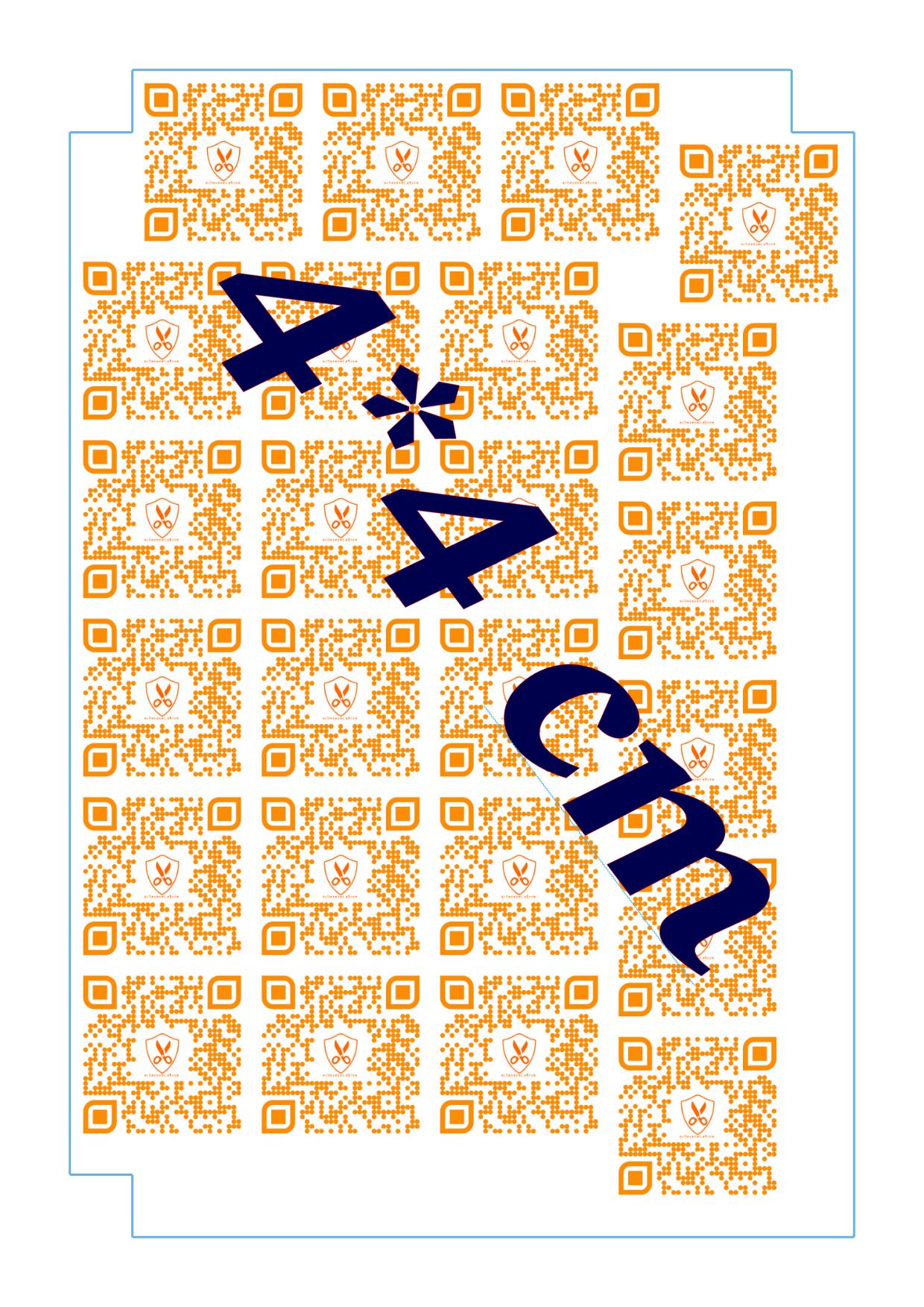 Personalized QR Code Sticker, Own Logo Stickers With QR Code ...