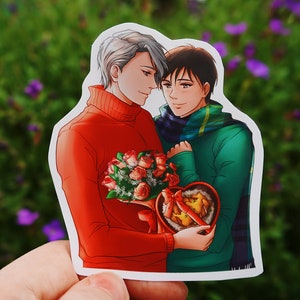 Adesivo Yuuri On Ice Victuuri - Viktor Nikiforov, Yuuri Katsuki, Victor Nikiforov, ユーリ su ICE, ユーリ オン アイス