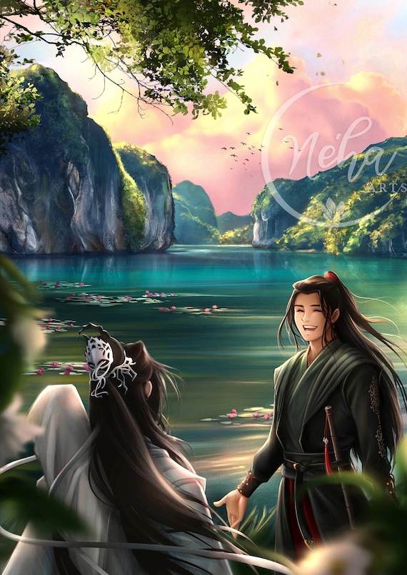 Anime, Mo Dao Zu Shi, Kiss, Lan Wangji, Lan Zhan, Wei Wuxian, Wei Ying, HD  wallpaper