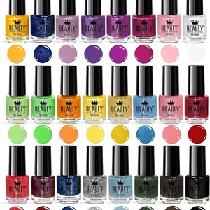 48 x Nail polish varnish set 48 Different Bright modern colours Display Box Ideal for a gift image 5