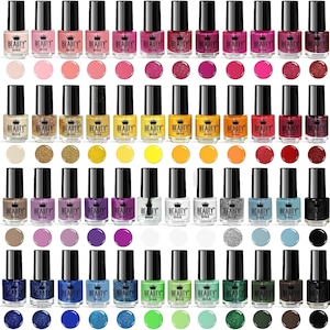 48 x Nail polish varnish set 48 Different Bright modern colours Display Box Ideal for a gift image 1