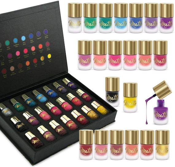 Buy Premium Nail Polish Set, Velvet Matte Nail Paint Combo of 8, Home  Professional Use, Perfect Gift for Girls Women (MM # 61-62) Online In India  At Discounted Prices