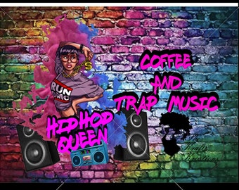Coffee and Trap music QUEEN PNG