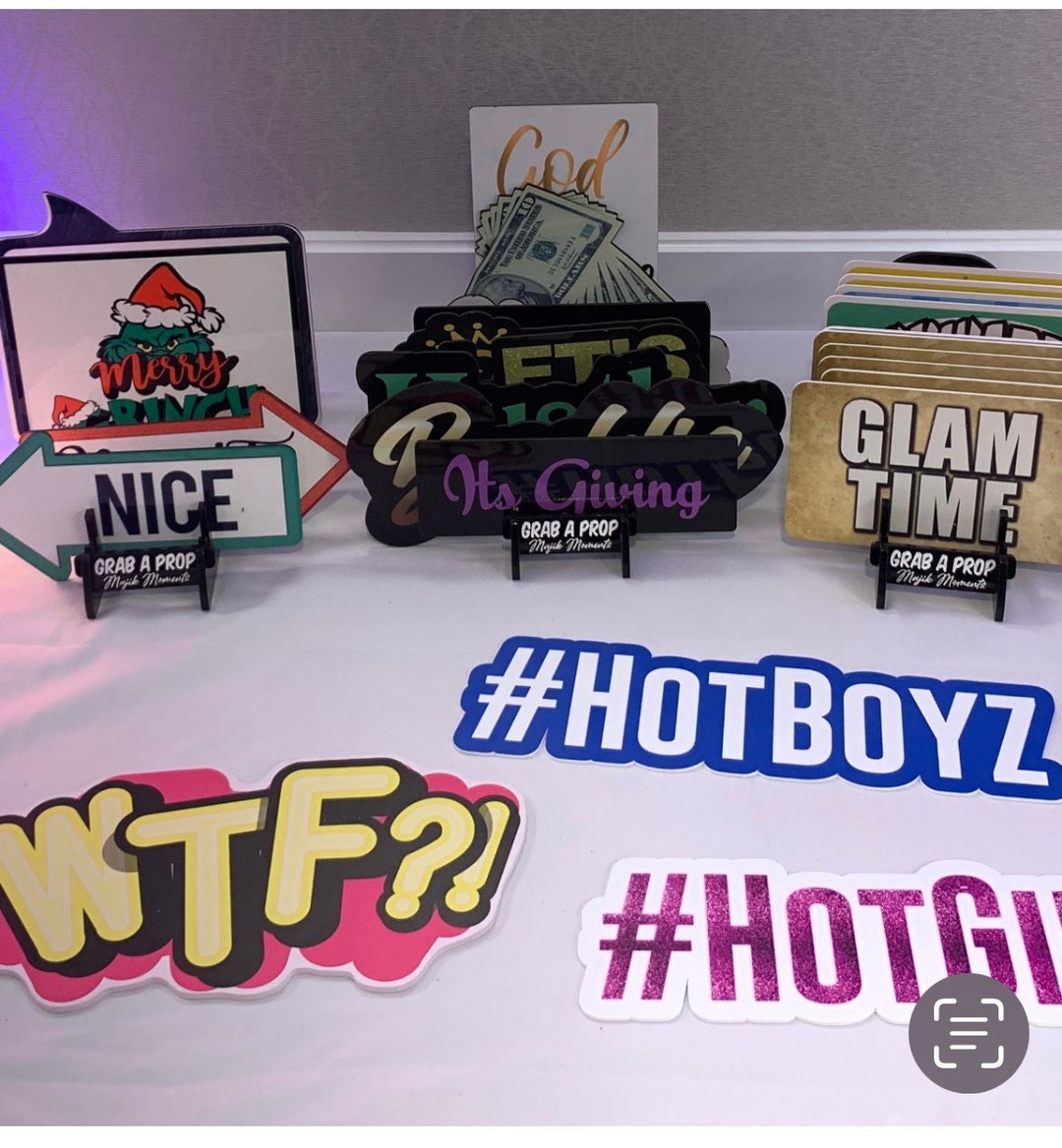 Personalized Photo Booth Prop Holder Etsy