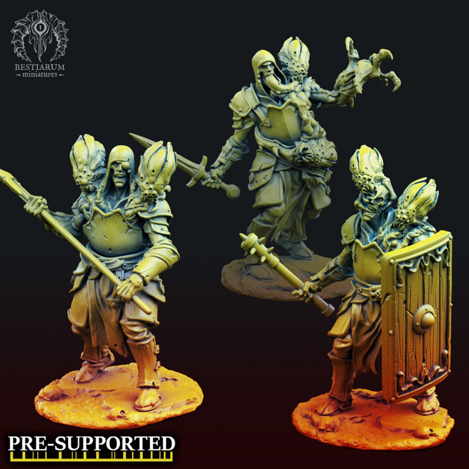 Enslaved Warriors RPG 32mm Miniature by Bestiarum Miniatures Etsy