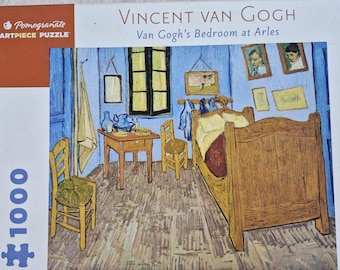 Vincent Van Gogh Bedroom at Arles 1000 PC Pomegranate Art Piece Puzzle Pre-Owned