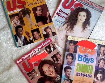 Vintage 1988 US Entertainment Magazines: Demi Moore, River Phoenix