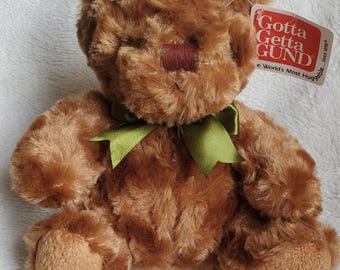 Vintage GUND Teddy Bear Complete with Tag ~ Gotta Getta Gund!