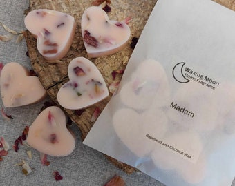 Mevrouw - Parfum geïnspireerde wax melt harten, sterk geurende en langdurige, veganistische vriendelijke en wreedheidsvrije wax melts, designer geuren