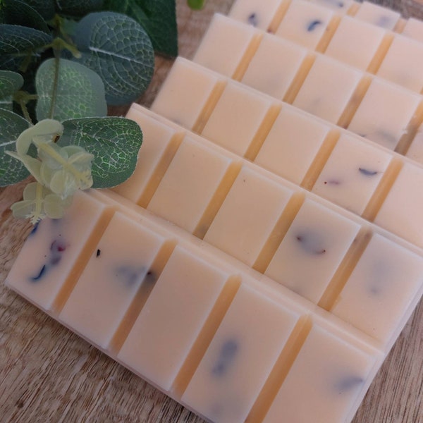 Neroli en Ylang Ylang botanische wax melt snap bars, Handgemaakte koolzaad- en kokoswas, Natuurlijke was, Veganistisch, bloemige geur, sterk geurend