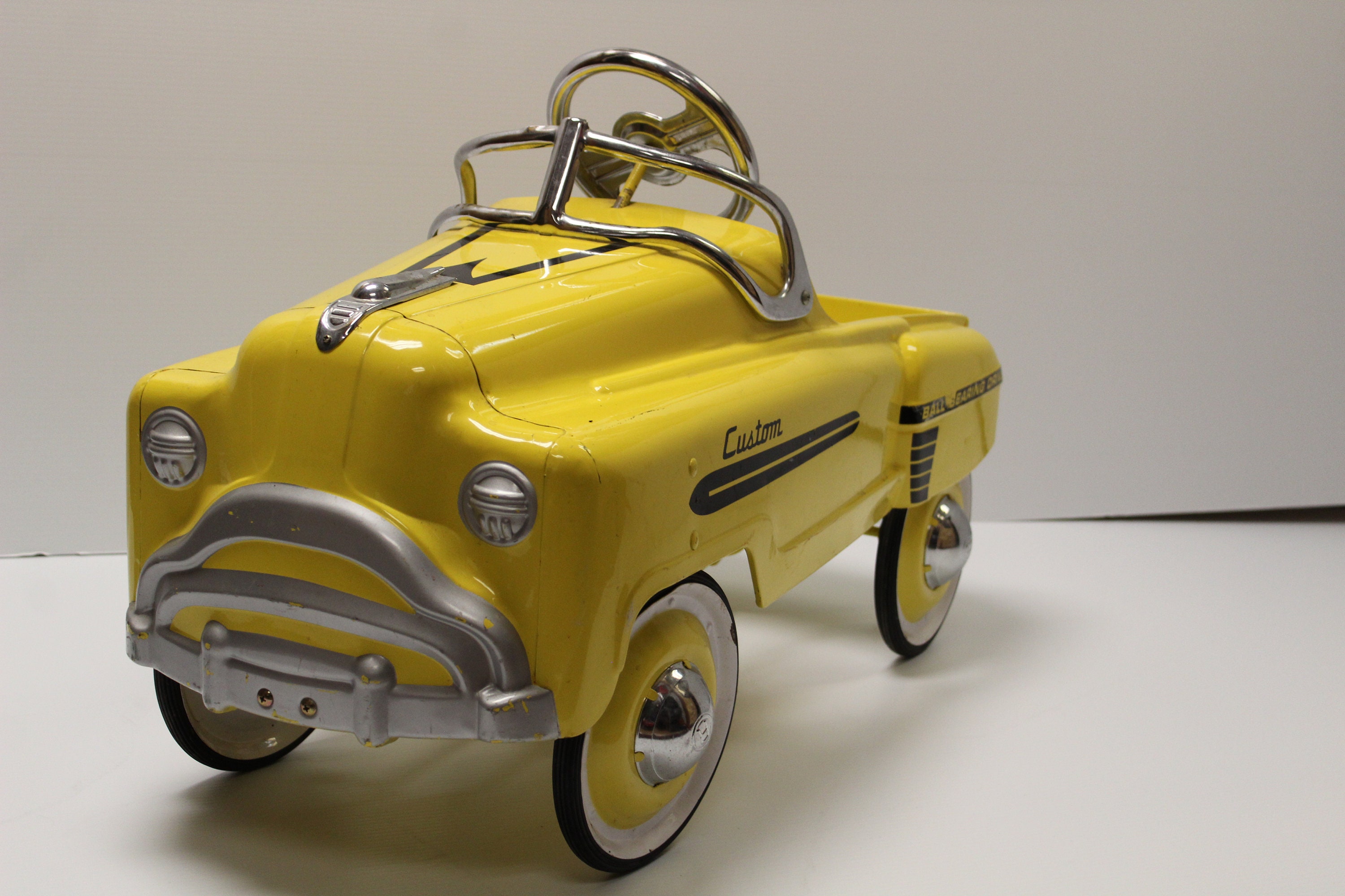 Vintage Style Custom Metal Yellow Pedal Car - Etsy
