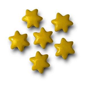 Celestial star beads, Peruvian ceramic beads, celestial star jewelry, porcelain star beads