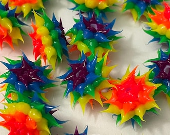 Spike Beads Rubber Beads Wholesale Spiky Silicone Rubber Beads For