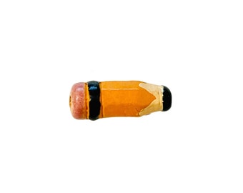 Pencil Beads, Peruvian Ceramic Beads, Pen and Pencil Jewelry