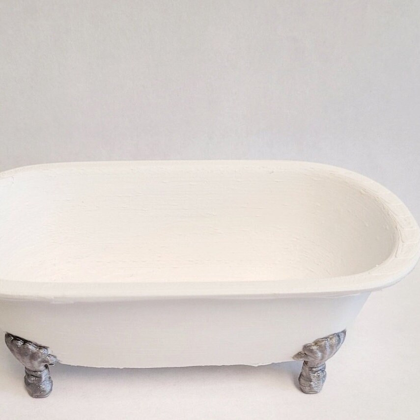Miniature Clawfoot Tub Dollhouse Clawfoot Tub 112 Scale Etsy